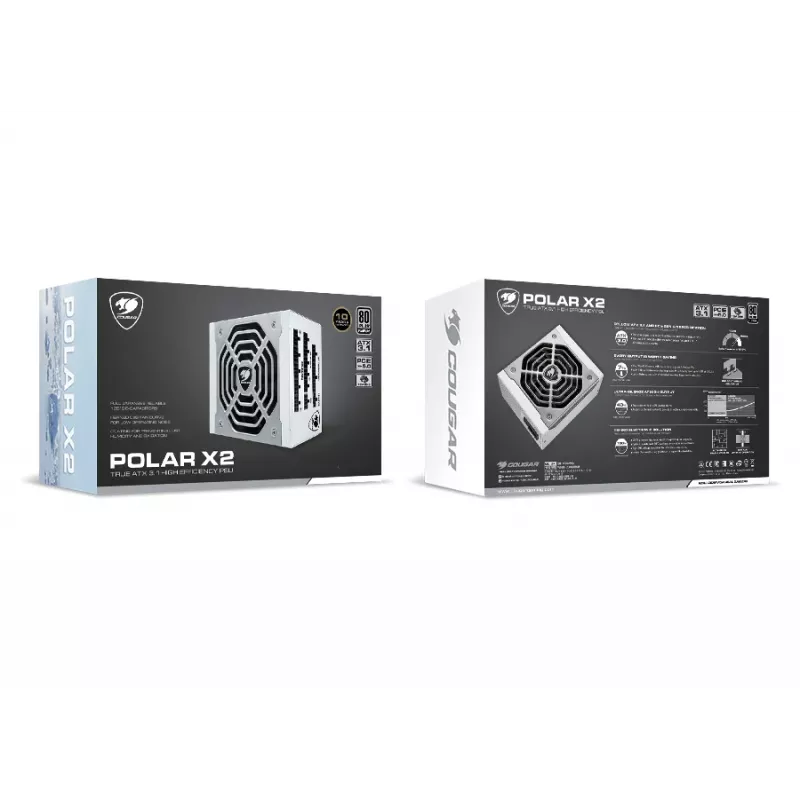 COUGAR Alimentatore POLAR X2 1050W ATX3.1 / 80 Plus Platinum / Modulare