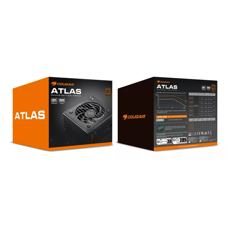 COUGAR Alimentatore ATLAS 750W ATX / 80 Plus Bronze