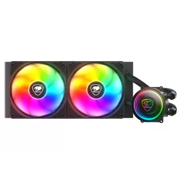 Dissipatore a liquido All-in-One COUGAR Gaming Poseidon Elite ARGB 240 nero Pressione massima dell'aria 2,4 mmH2O