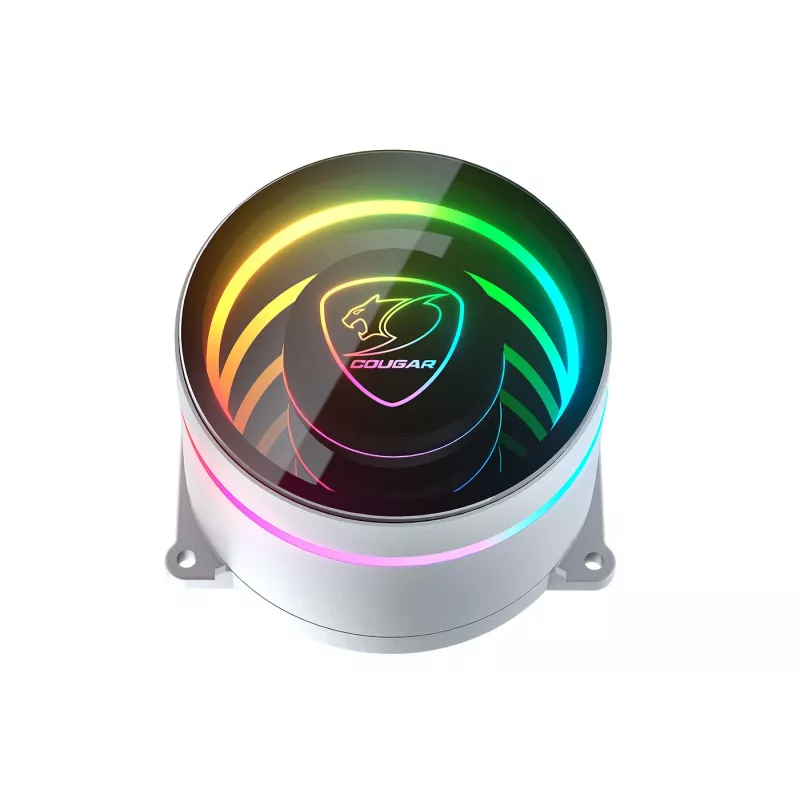 COUGAR Raffreddamento a liquido CPU, Poseidon Elite 240, ARGB bianco, dissipatore a liquido All-in-One, bianco