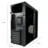 Case PC LC-Power LC-7041B-ON Midi Tower nero