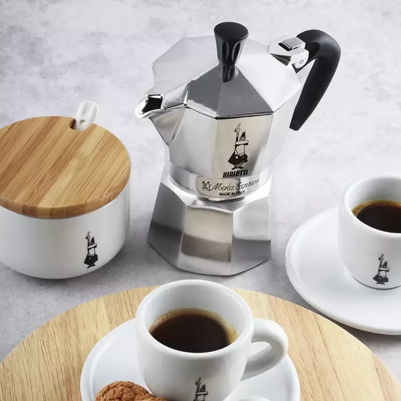 Caffettiera BIALETTI Moka Express alluminio 2 tazze (100 ml) nero