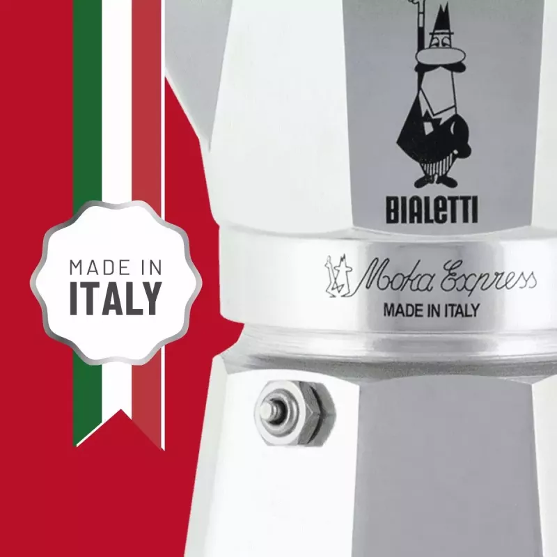 Caffettiera BIALETTI Moka Express alluminio 2 tazze (100 ml) nero