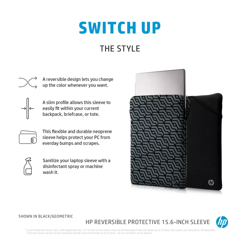 HP Custodia protettiva reversibile 15,6