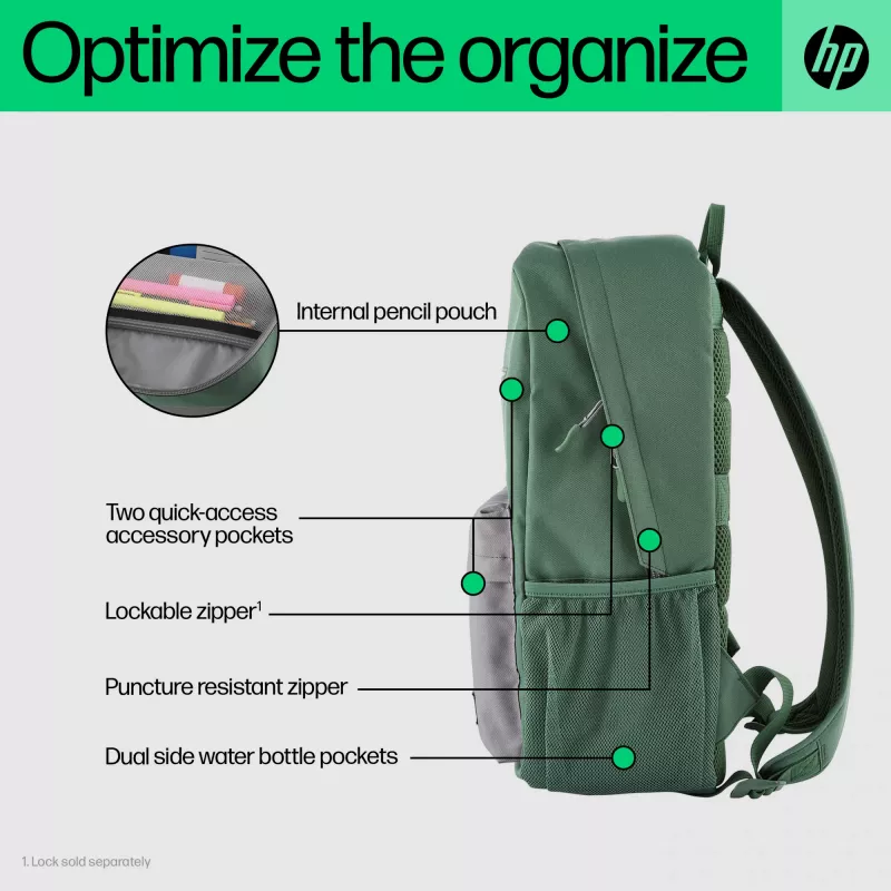 Zaino HP Campus Lavender, zaino, 490 g