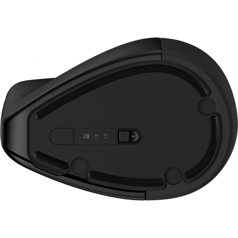 HP 920 mouse ergonomico wireless, per destrimani, design verticale, Bluetooth + USB Type-A, 4000 DPI, nero