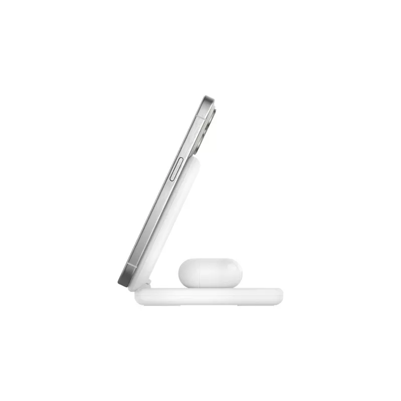 BELKIN Boostcharge Qi2 15w Magnetic 2in1 Stand – bianco