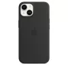 Cover Apple iPhone 14 custodia in silicone compatibile MagSafe mezzanotte