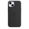 Cover Apple iPhone 14 custodia in silicone compatibile MagSafe mezzanotte