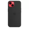 Cover Apple iPhone 14 custodia in silicone compatibile MagSafe mezzanotte