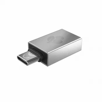CHERRY 61710036 adattatore USB-A a USB-C, argento