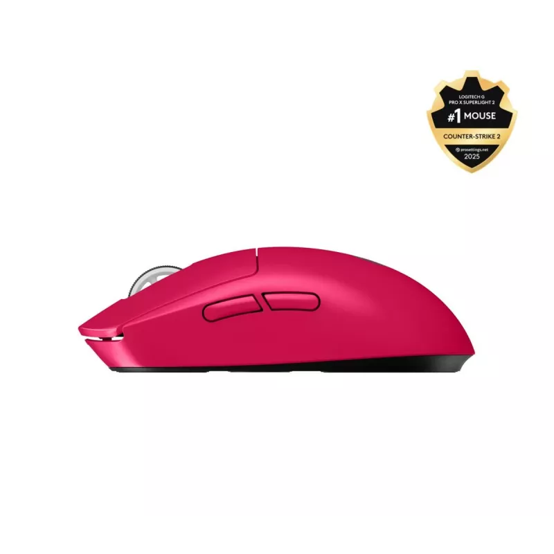 LOGITECH G Pro X Superlight 2 Lightspeed mouse gaming magenta 2.4GHz