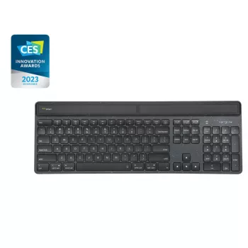 Targus Sustainable Energy Harvesting EcoSmart tastiera universale Bluetooth QWERTY nordico nero
