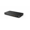 Yealink AVHub 1306011 hub audio/video, connessione altoparlanti 6,3 mm / RCA, ingresso e uscita line 6,3 mm, nero
