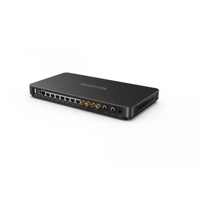 Yealink AVHub 1306011 hub audio/video, connessione altoparlanti 6,3 mm / RCA, ingresso e uscita line 6,3 mm, nero
