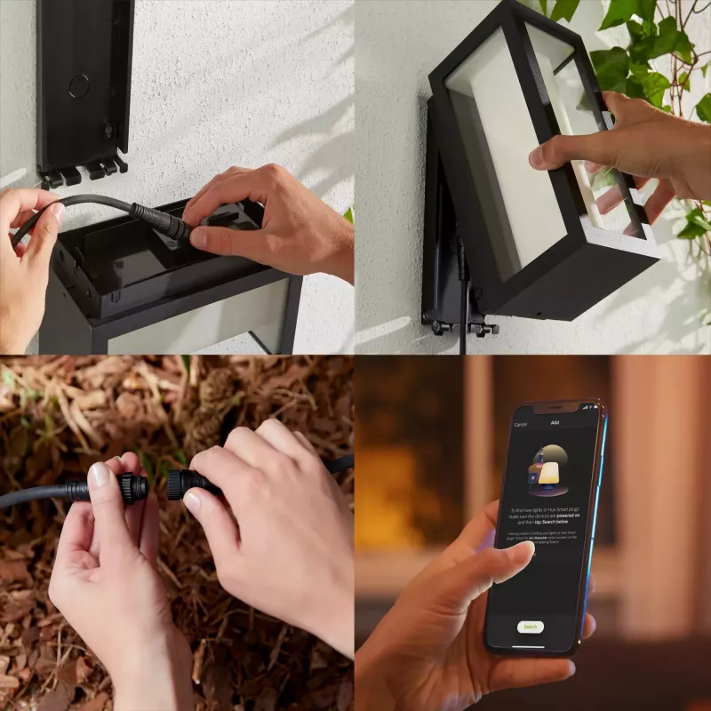 Philips Hue White and Colour Ambience lampada da parete Impress Outdoor (bassa tensione)