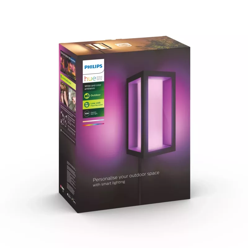 Philips Hue White and Colour Ambience lampada da parete Impress Outdoor (bassa tensione)