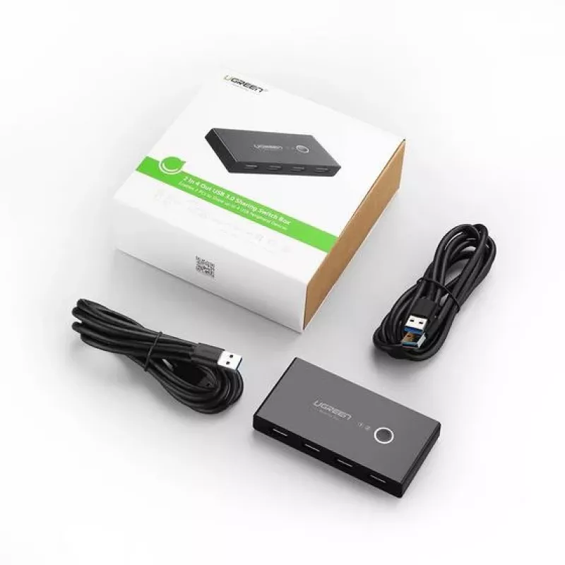 Ugreen 30768 Hub di interfaccia USB 3.2 Gen 1 (3.1 Gen 1) Type-A 5000 Mbit/s nero