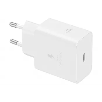 Caricabatterie Samsung EP-T4511 universale 45 W USB-C bianco, Super Fast Charging 2.0, PD 3.0, cavo 1,8 m
