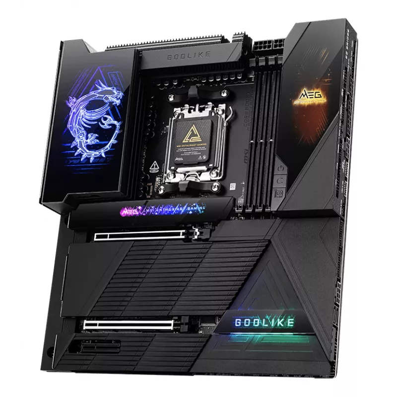Scheda madre MSI MEG X870E GODLIKE — chipset X870E, socket AM5, ATX, supporto DDR5