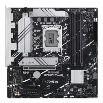Scheda madre ASUS PRIME B760M-PLUS — Intel B760, LGA 1700, micro-ATX, DDR5, 4 DIMM, 192 GB, 2,5 Gb LAN, 2x M.2