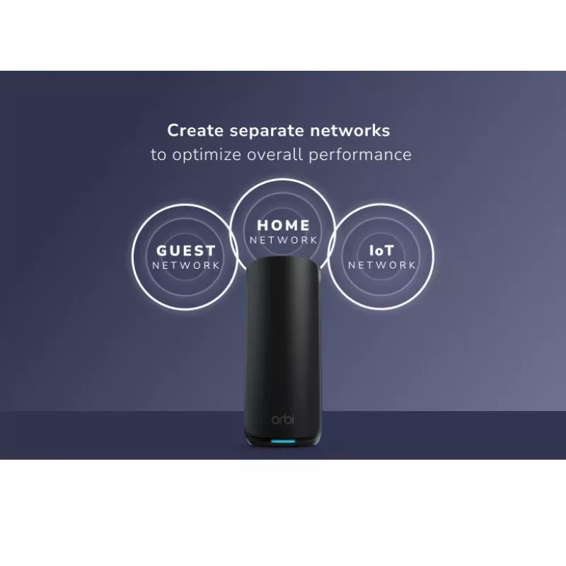 NETGEAR Orbi 870 Tri-Band (2,4 GHz / 5 GHz / 6 GHz) Wi-Fi 7 nero 4 antenne interne
