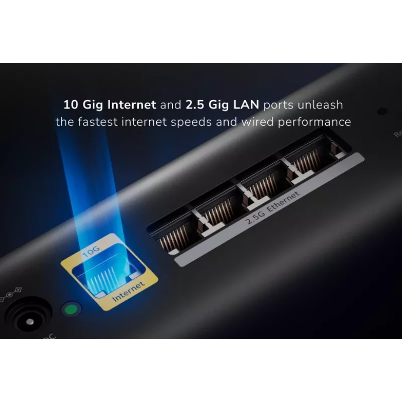 NETGEAR Orbi 870 Tri-Band (2,4 GHz / 5 GHz / 6 GHz) Wi-Fi 7 nero 4 antenne interne
