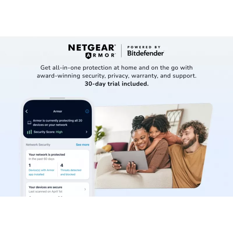 NETGEAR Orbi 870 Tri-Band (2,4 GHz / 5 GHz / 6 GHz) Wi-Fi 7 nero 4 antenne interne