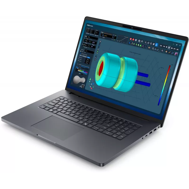 DELL Pro Max 18 Plus MB18250 Intel Core Ultra 7 265HX Workstation mobile 45,7 cm (18 inch) Quad HD+ 32 GB DDR5-SDRAM 1 TB SSD NVIDIA RTX PRO 2000 Blackwell Wi-Fi 7 (802.11be) Windows 11 Pro tedesco nero