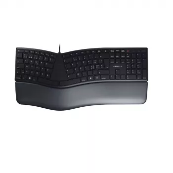 Tastiera CHERRY KC 4500 ERGO ufficio USB QWERTZ svizzero tedesco nera
