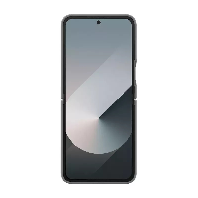 Samsung EF-PF741TJEGWW cover in silicone con anello per Galaxy Z Flip6, grigio