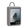 Samsung EF-PF741TJEGWW cover in silicone con anello per Galaxy Z Flip6, grigio
