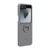 Samsung EF-PF741TJEGWW cover in silicone con anello per Galaxy Z Flip6, grigio