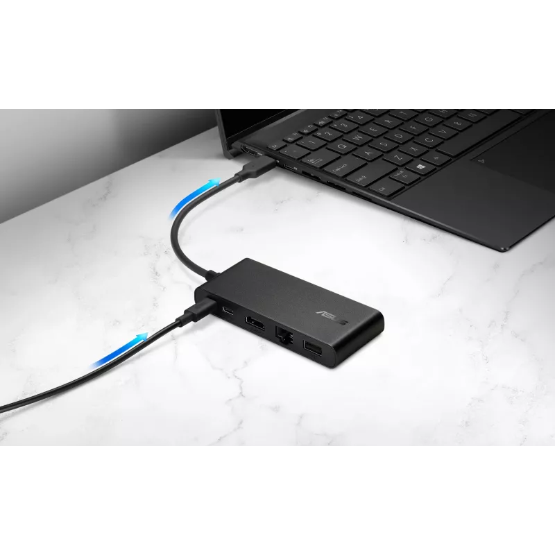 ASUS Dual 4K USB-C Dock DC201 con filo USB 3.2 Gen 2 (3.1 Gen 2) Type-C nero