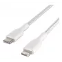 BELKIN cavo Lightning-USB-C intrecciato 1m bianco
