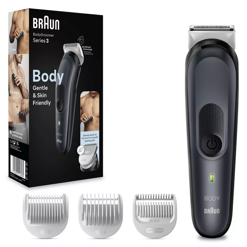 Braun BodyGroomer 3 BG3340 nero, grigio
