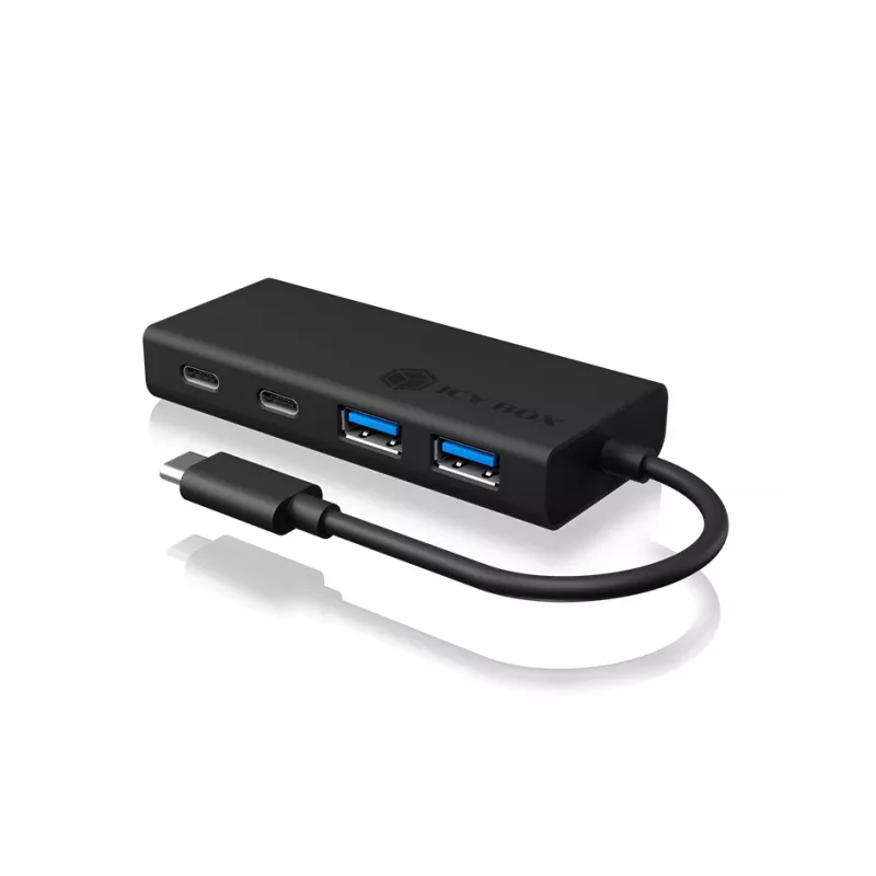 ICY BOX IB-HUB1426-CPD USB 3.2 Gen 1 (3.1 Gen 1) Type-C 5000 Mbit/s nero
