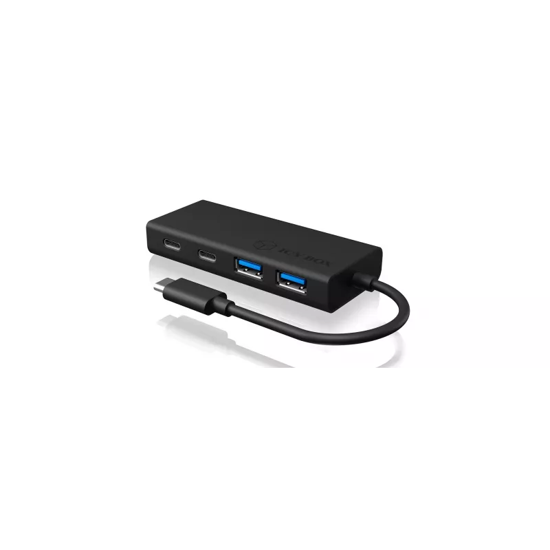 ICY BOX IB-HUB1426-CPD USB 3.2 Gen 1 (3.1 Gen 1) Type-C 5000 Mbit/s nero