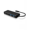 ICY BOX IB-HUB1426-CPD USB 3.2 Gen 1 (3.1 Gen 1) Type-C 5000 Mbit/s nero