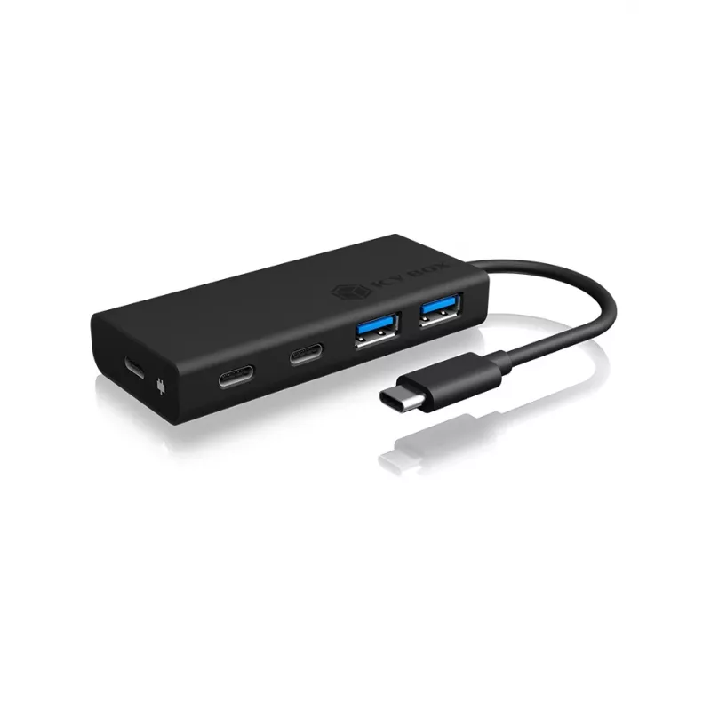 ICY BOX IB-HUB1426-CPD USB 3.2 Gen 1 (3.1 Gen 1) Type-C 5000 Mbit/s nero