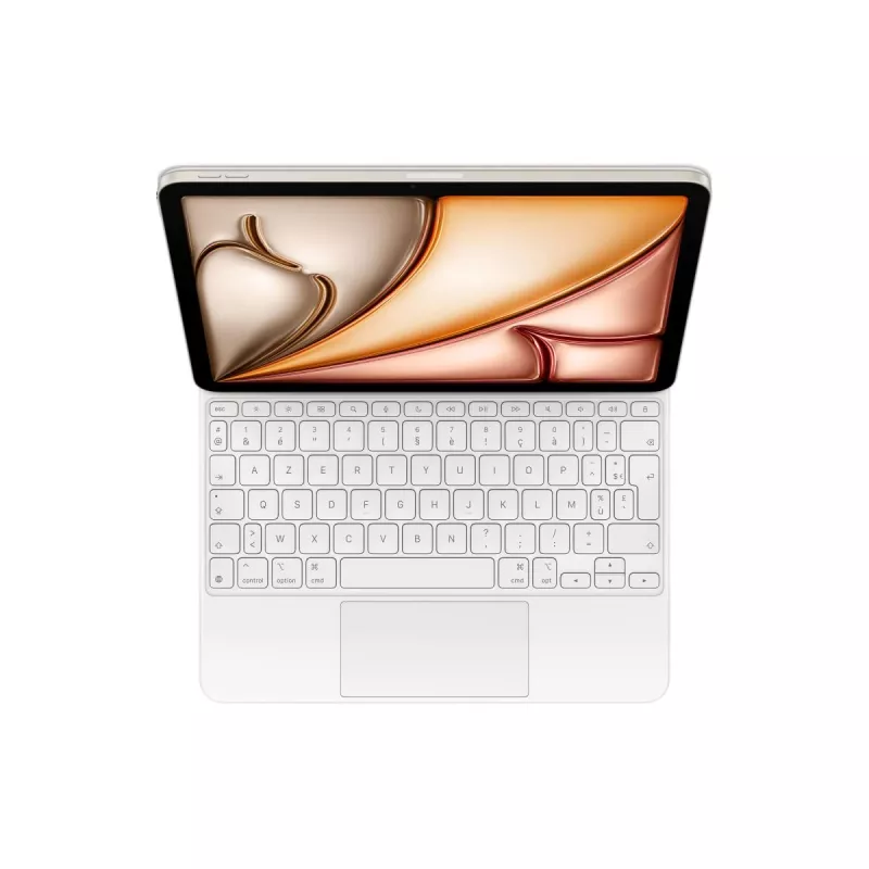 Apple Magic Keyboard MDFV4F/A tastiera e custodia Folio con trackpad per iPad Air da 10,9 pollici (4a e 5a generazione), Smart Connector, AZERTY francese, bianco