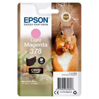 Epson Squirrel confezione singola magenta chiaro 378 inchiostro Claria Photo HD