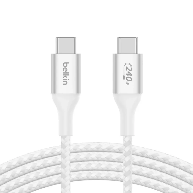 BELKIN cavo USB - BoostCharge - cavo USB-C su USB-C 240W - 1m - bianco