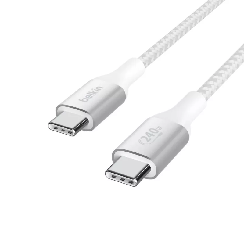 BELKIN cavo USB - BoostCharge - cavo USB-C su USB-C 240W - 1m - bianco