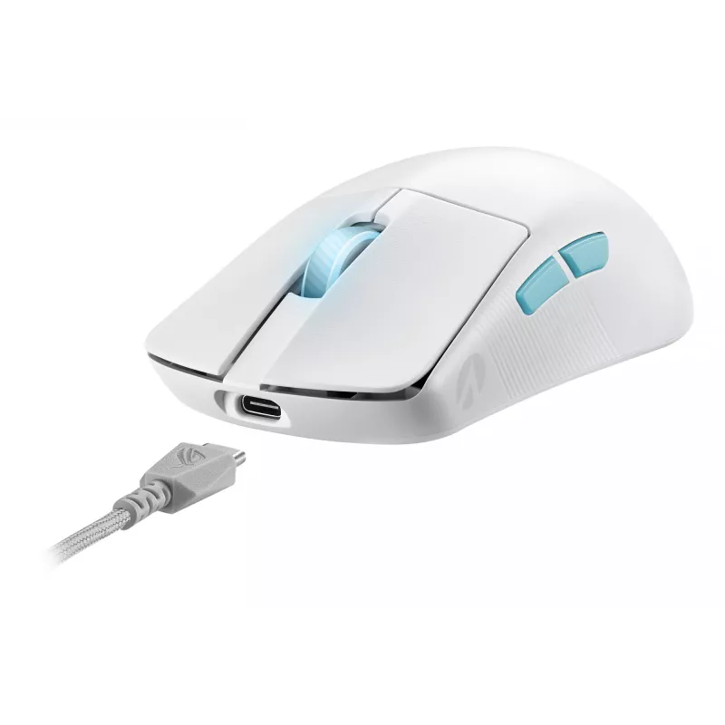 ASUS ROG Harpe Ace Aim Lab Edition mouse gaming ambidestro RF Wireless + Bluetooth + USB Type-C opto-meccanico 36000 DPI