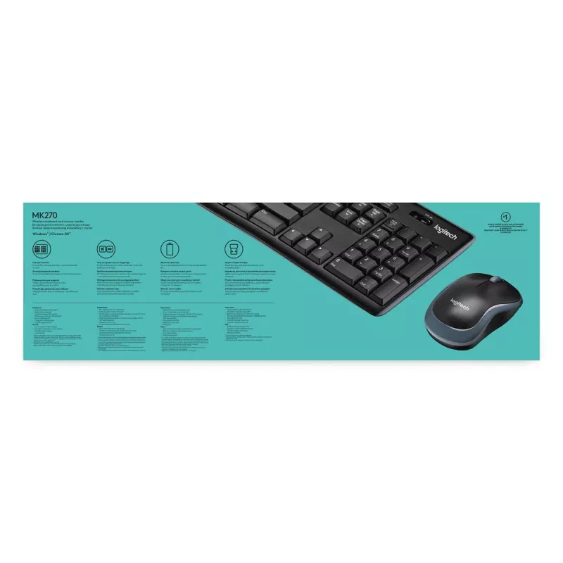 LOGITECH Wireless Desktop Mk270 - Azerty belga