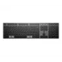 HP 725 tastiera wireless ricaricabile multi-device, formato completo (100%), wireless, RF Wireless + Bluetooth, nero
