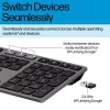 HP 725 tastiera wireless ricaricabile multi-device, formato completo (100%), wireless, RF Wireless + Bluetooth, nero