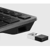 HP 725 tastiera wireless ricaricabile multi-device, formato completo (100%), wireless, RF Wireless + Bluetooth, nero