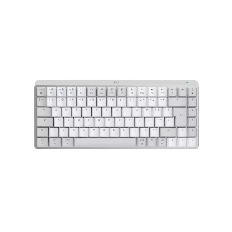 LOGITECH MX Mechanical Mini per Mac tastiera performante wireless illuminata minimalista grigio chiaro - US Inte - Qwerty